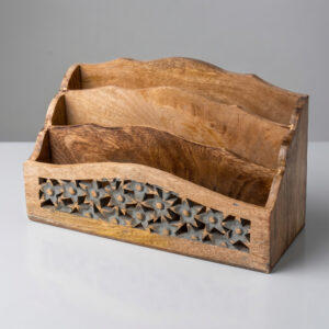 Wooden Pen Jar Pen Holder for Desk – Wooden Desk Organizer